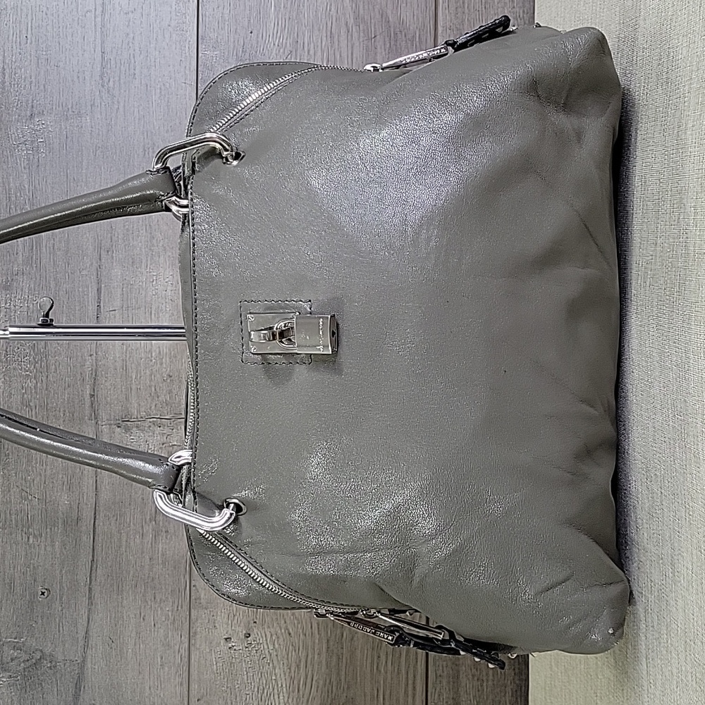 Marc Jacobs Gray Leather Satchel with Silver Hardware - Picture 2 of 15